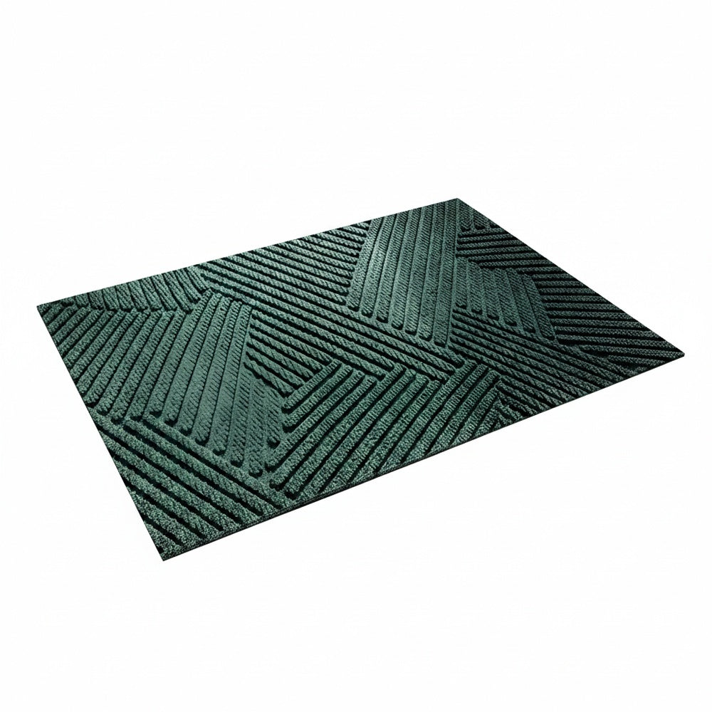 Entrance Doormat with 3D Geometric Pattern and Anti-Slip Backing