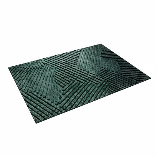 Entrance Doormat with 3D Geometric Pattern and Anti-Slip Backing