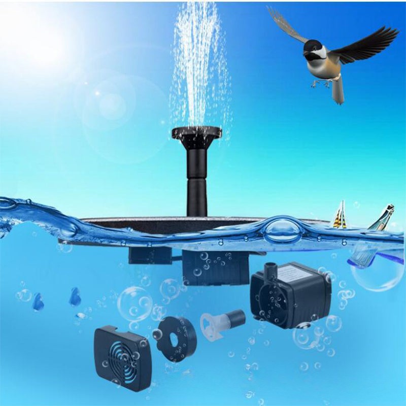 Floating Solar Fountain Pump for Garden Pond and Birdbath