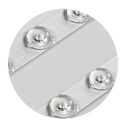 Flush Mount Ceiling Light Modern Round with Textured Glass Diffuser