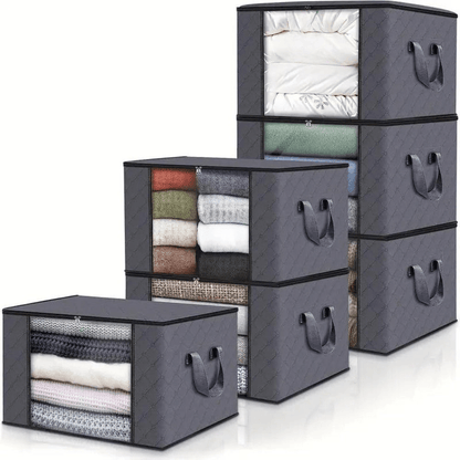 Foldable Storage Bags for Clothes with Transparent Window and Carry Handles