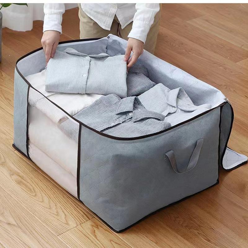 Foldable Storage Bags for Clothes with Transparent Window and Carry Handles