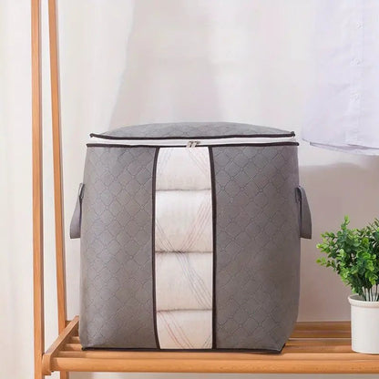 Foldable Storage Bags for Clothes with Transparent Window and Carry Handles
