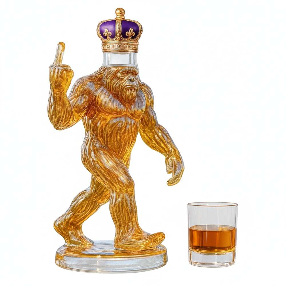 Funny Bigfoot Whiskey Decanter