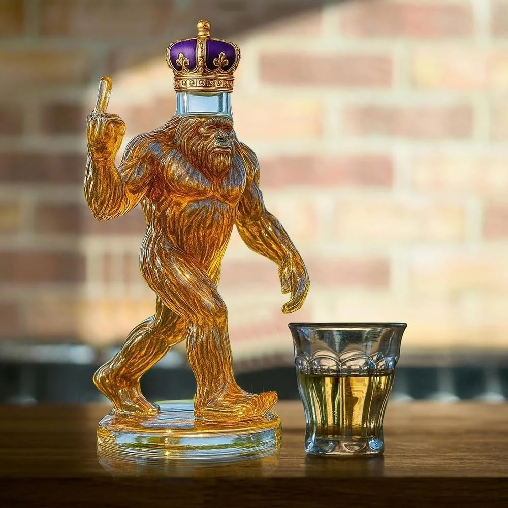 Funny Bigfoot Whiskey Decanter