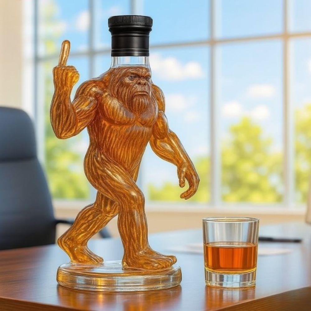 Funny Bigfoot Whiskey Decanter