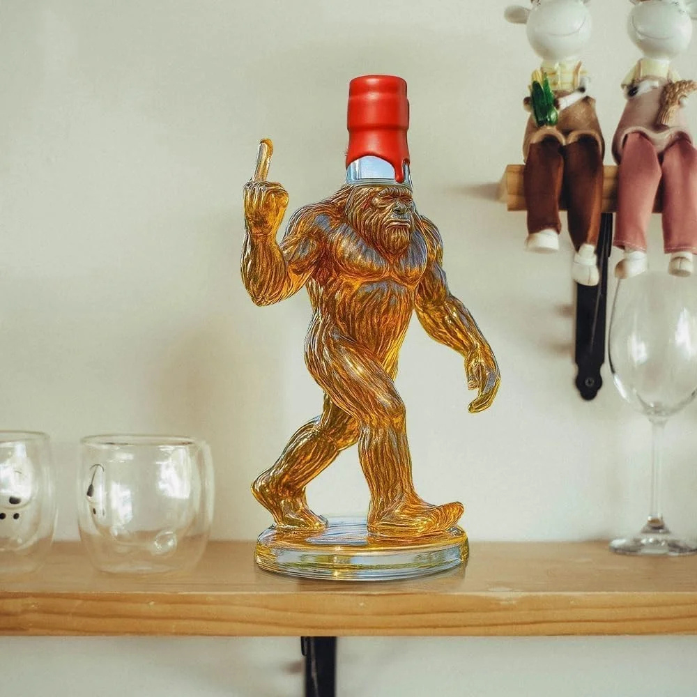 Funny Bigfoot Whiskey Decanter