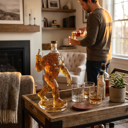 Funny Bigfoot Whiskey Decanter