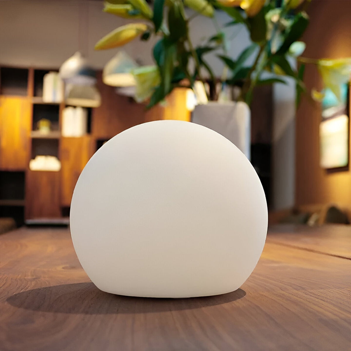Globe Table Lamp Minimalist with RGB Color Changing and Remote Control