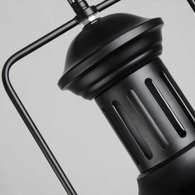 Industrial Pendant Lamp with Dome Shade and Chain Suspension