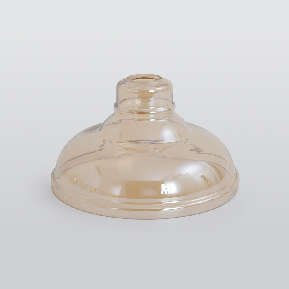 Industrial Pendant Light with Glass Shade and Adjustable Cord