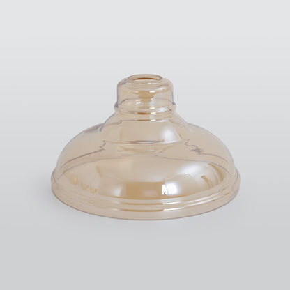 Industrial Pendant Light with Glass Shade and Adjustable Cord