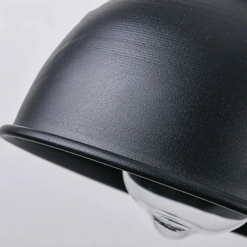 Industrial Vintage Wall Lamp with Gooseneck Arm and Dome Shade