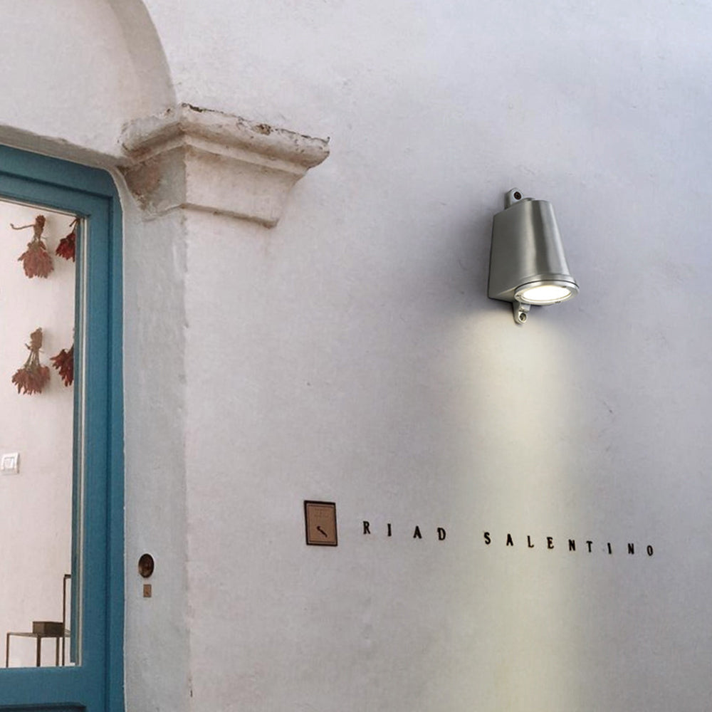 Industrial Wall Lamp with Bell-Shaped Metal Shade and Integrated LED