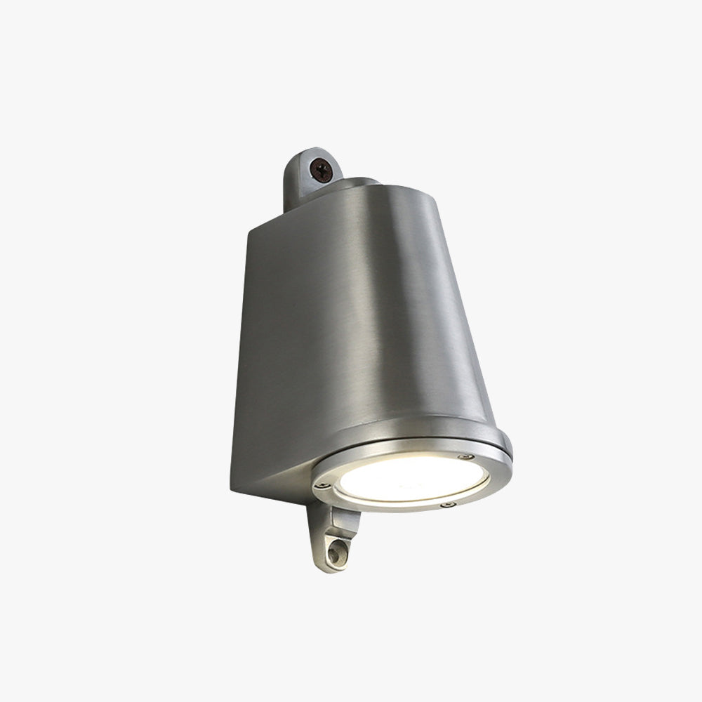 Industrial Wall Lamp with Bell-Shaped Metal Shade and Integrated LED
