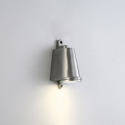 Industrial Wall Lamp with Bell-Shaped Metal Shade and Integrated LED