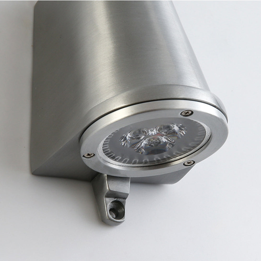Industrial Wall Lamp with Bell-Shaped Metal Shade and Integrated LED