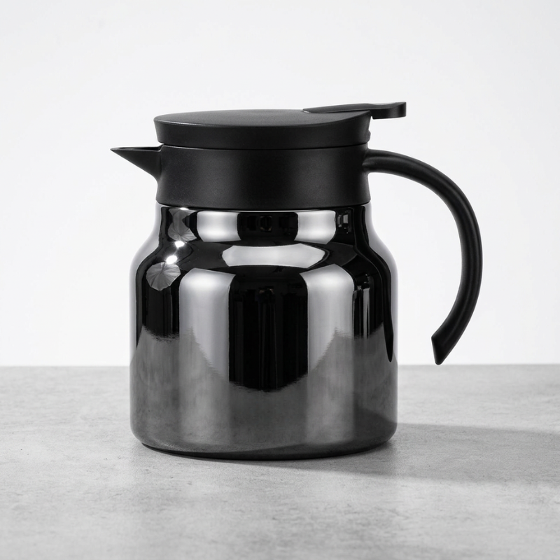 Insulated Teapot with Built-In Infuser and Double Wall Stainless Steel Body 800ml