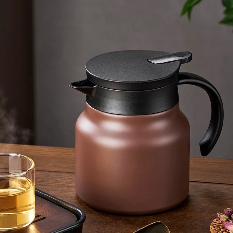 Insulated Teapot with Built-In Infuser and Double Wall Stainless Steel Body 800ml