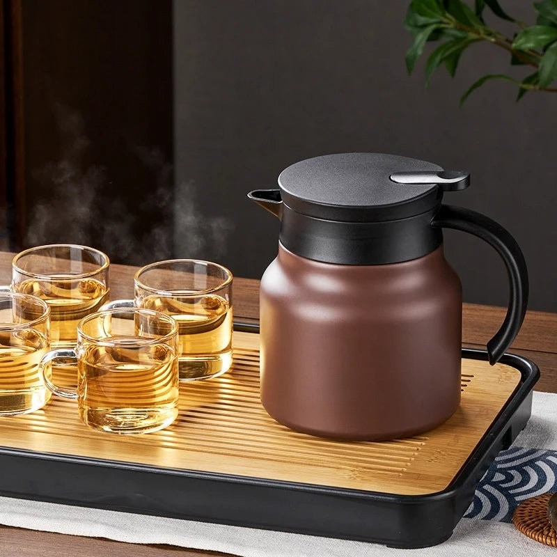 Insulated Teapot with Built-In Infuser and Double Wall Stainless Steel Body 800ml