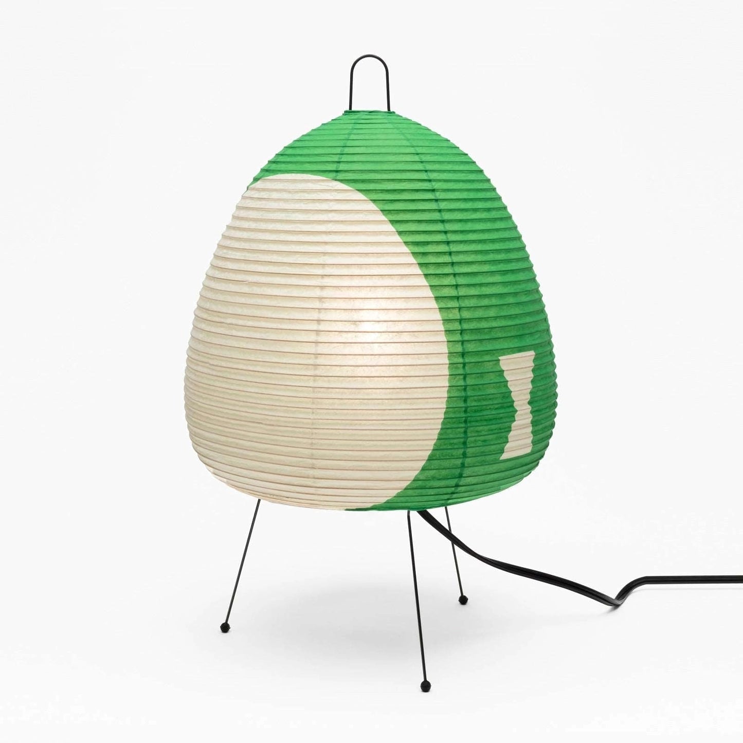 Japanese Paper Lantern Table Lamp Minimalist with Rice Paper Shade and Tripod Stand