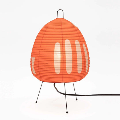 Japanese Paper Lantern Table Lamp Minimalist with Rice Paper Shade and Tripod Stand