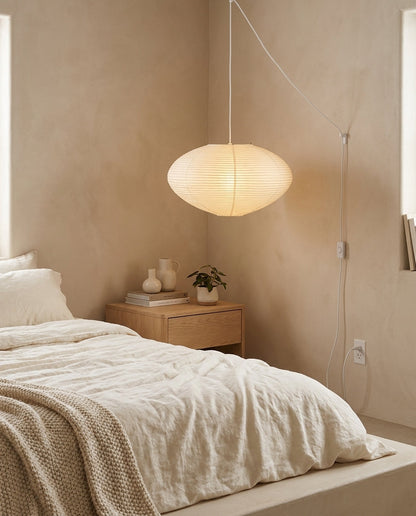 Japanese Washi Paper Lantern Swag Pendant Light