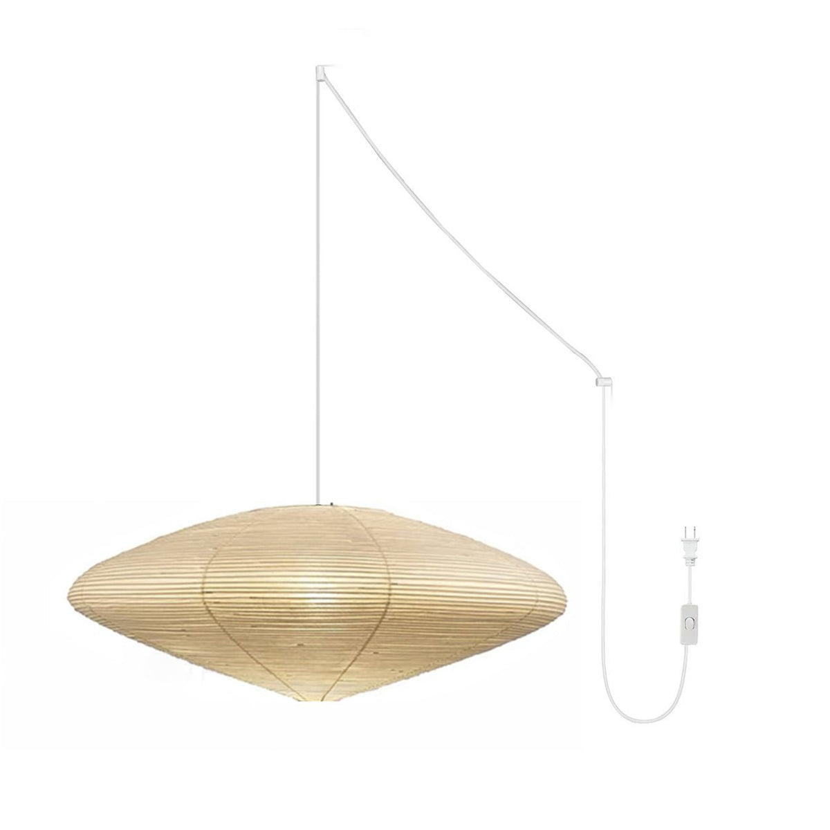 Japanese Washi Paper Lantern Swag Pendant Light