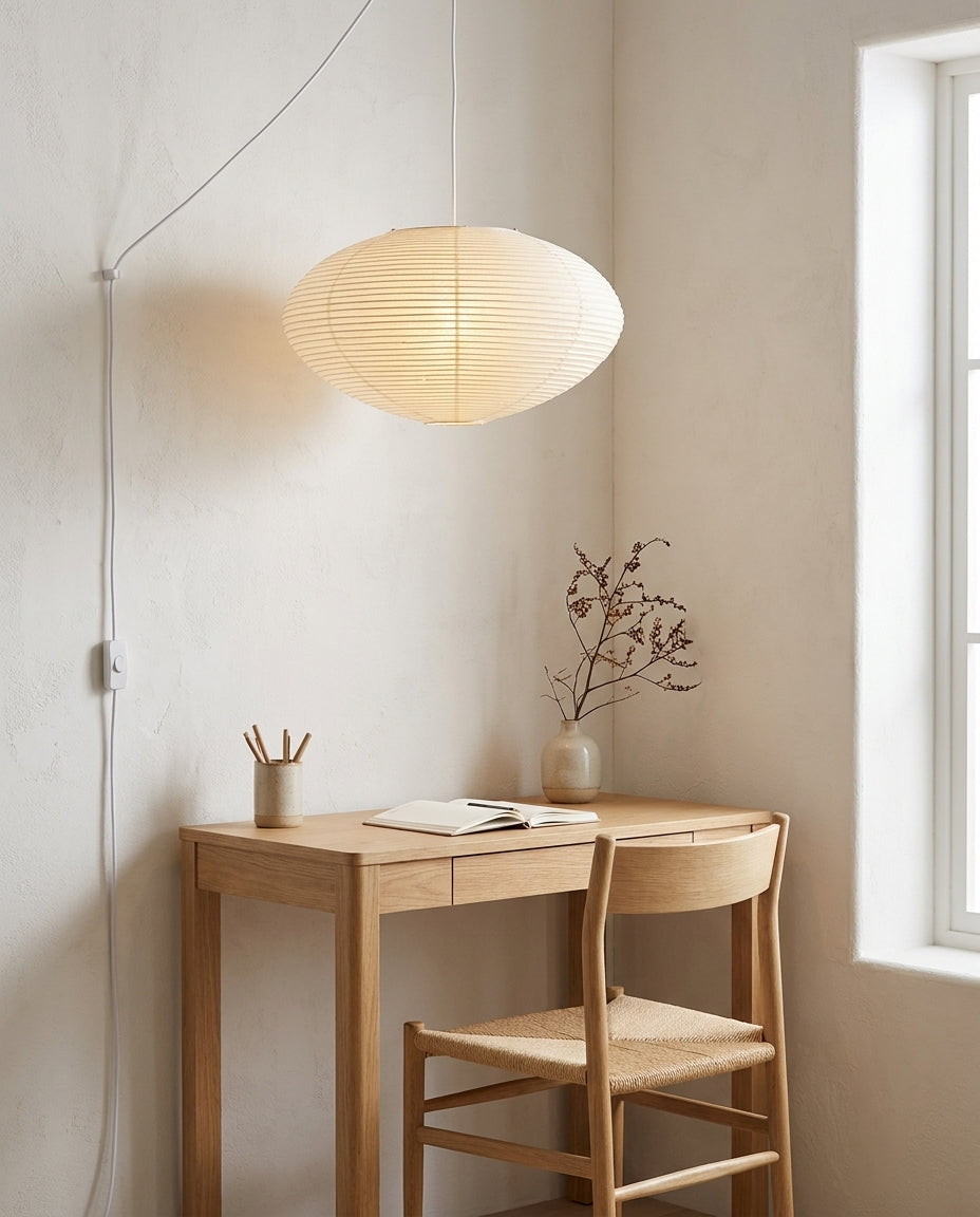 Japanese Washi Paper Lantern Swag Pendant Light