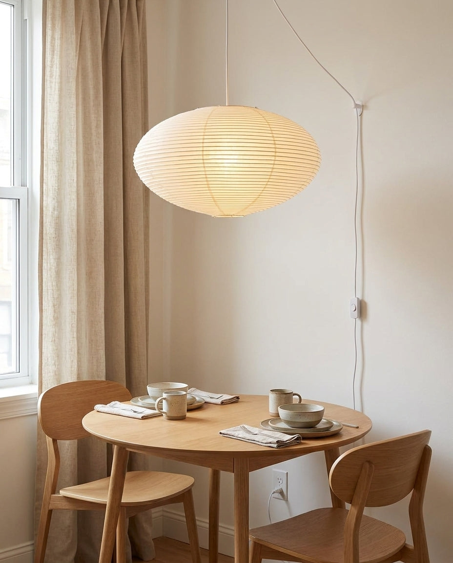 Japanese Washi Paper Lantern Swag Pendant Light