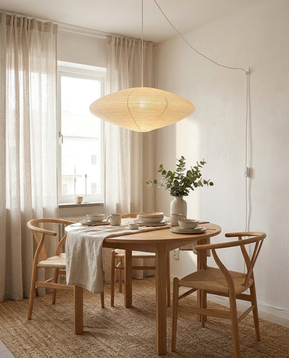 Japanese Washi Paper Lantern Swag Pendant Light
