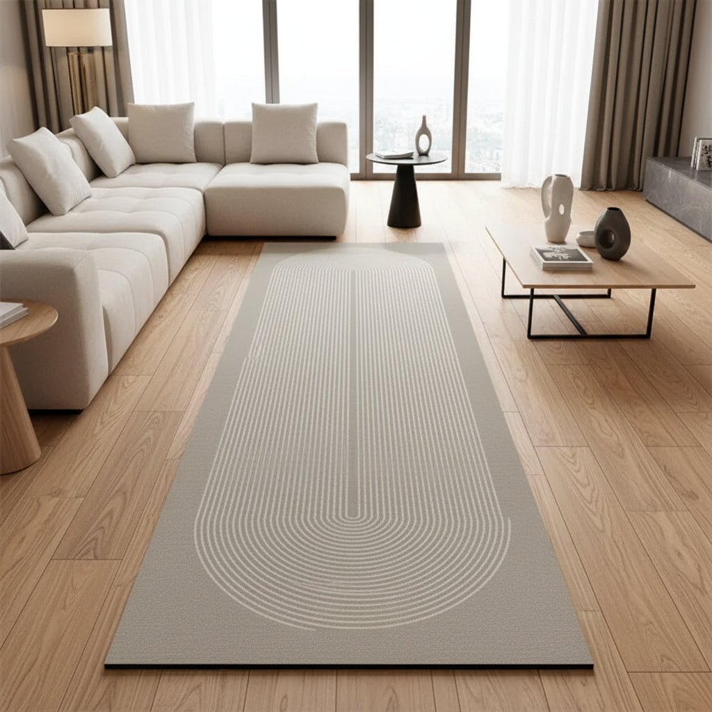 Kitchen Runner Rug with Non-Slip Backing and Modern Pattern