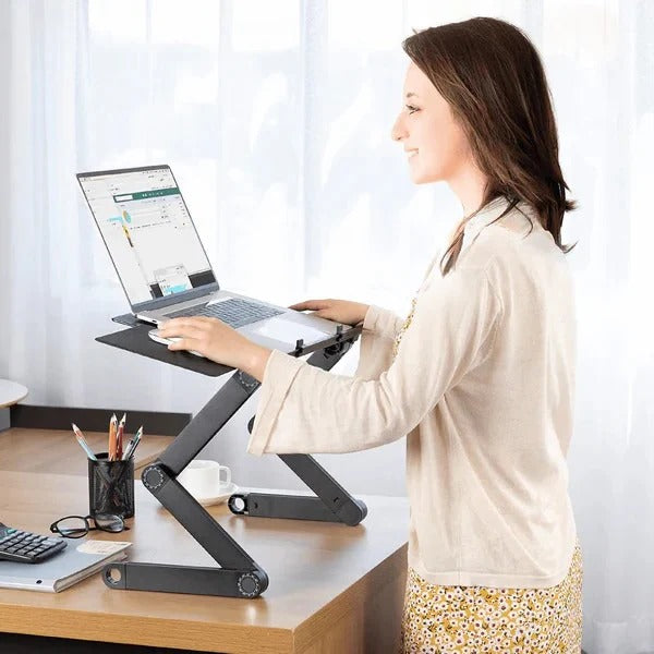 Laptop Stand with Mouse Plate and Ventilation Holes