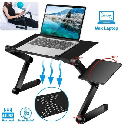 Laptop Stand with Mouse Plate and Ventilation Holes