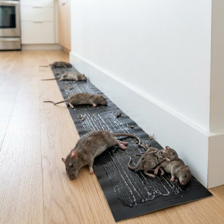 Large Glue Trap for Rats, Mice and Insects, 10-Pack