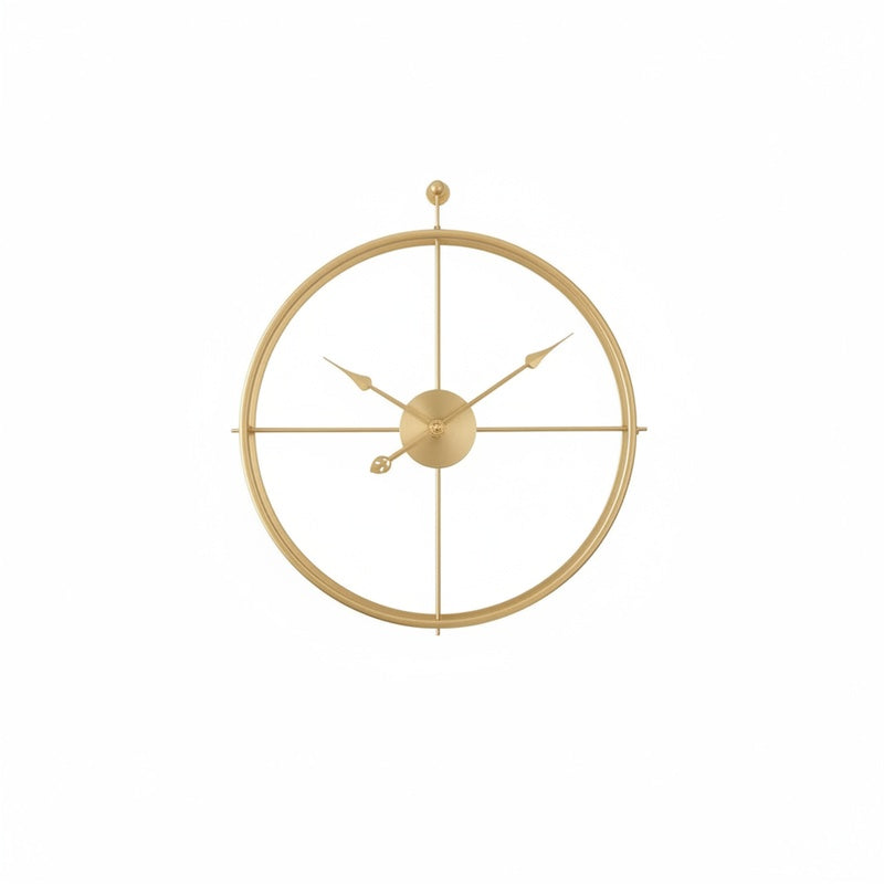 Large Round Metal Wall Clock with No Numbers Modern Minimalist Design