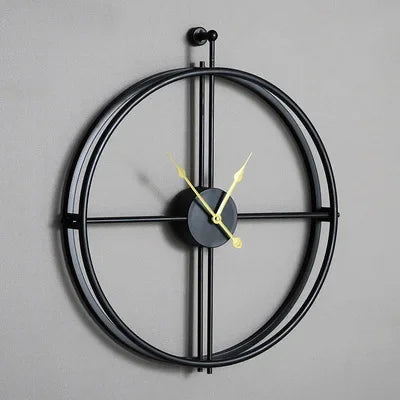 Large Round Metal Wall Clock with No Numbers Modern Minimalist Design