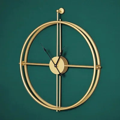 Large Round Metal Wall Clock with No Numbers Modern Minimalist Design