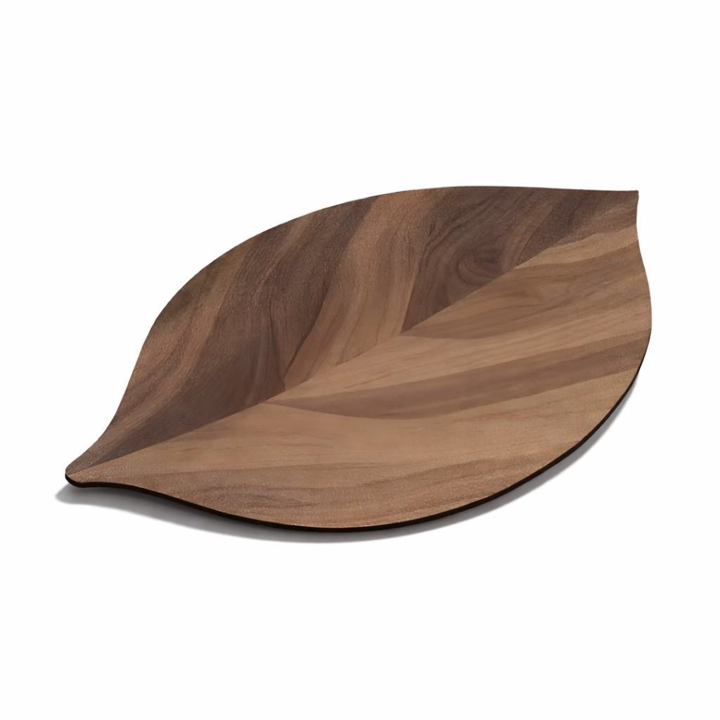 Leaf-Shaped Bath Mat with Anti-Slip Bottom and Quick-Absorbing Surface