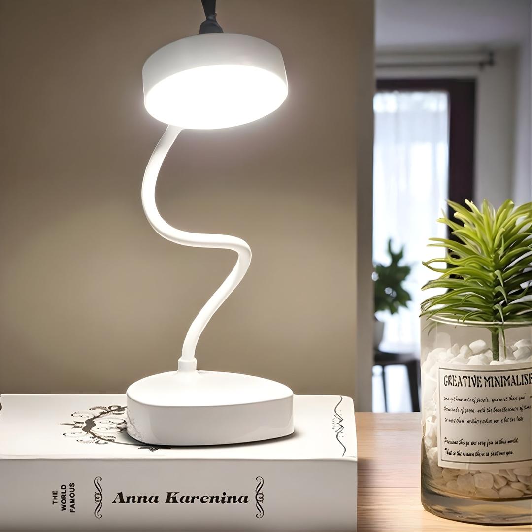 LED Desk Lamp Minimalist with Flexible Gooseneck and Dimmable Light