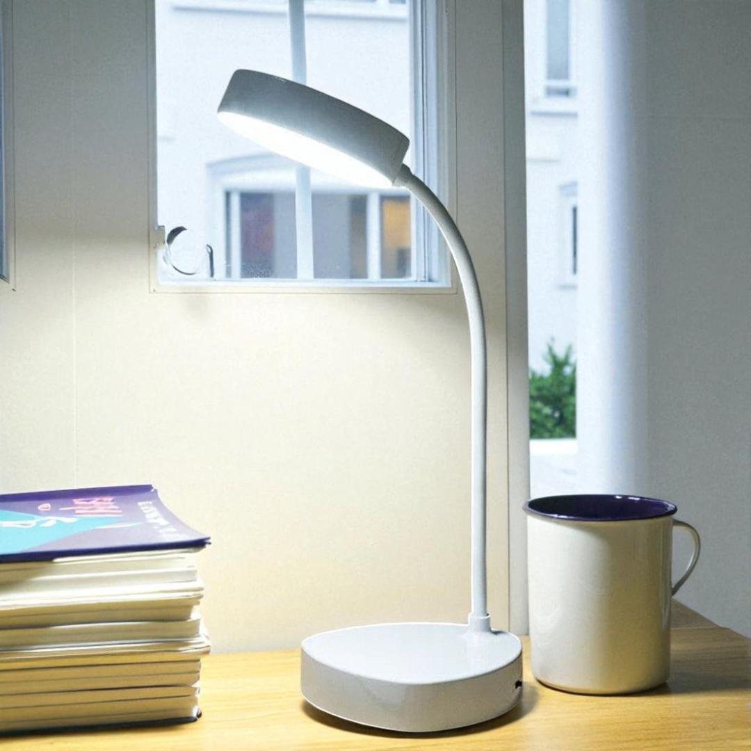 LED Desk Lamp Minimalist with Flexible Gooseneck and Dimmable Light