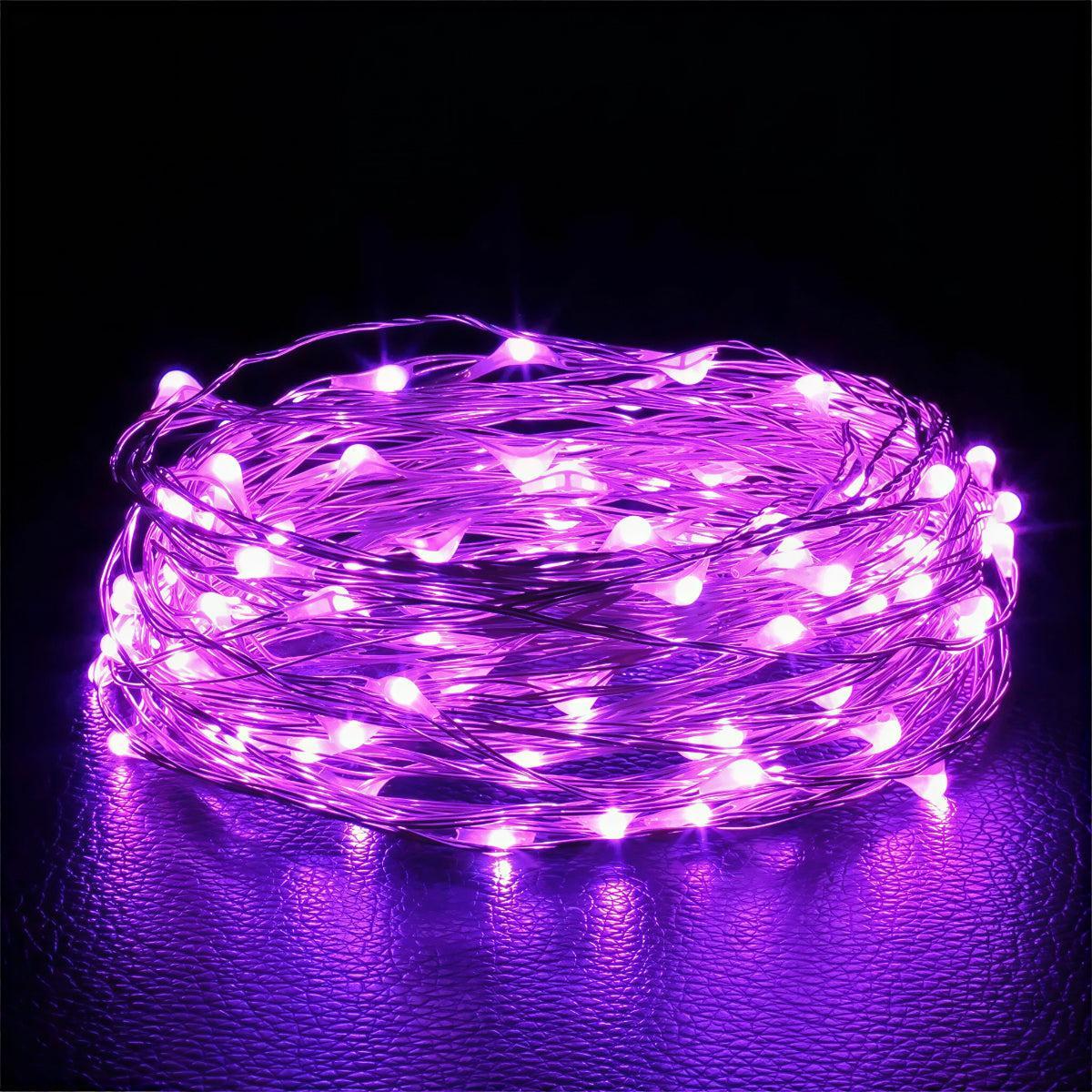 LED Fairy String Lights Battery Operated with Flexible Wire and Multiple Light Modes