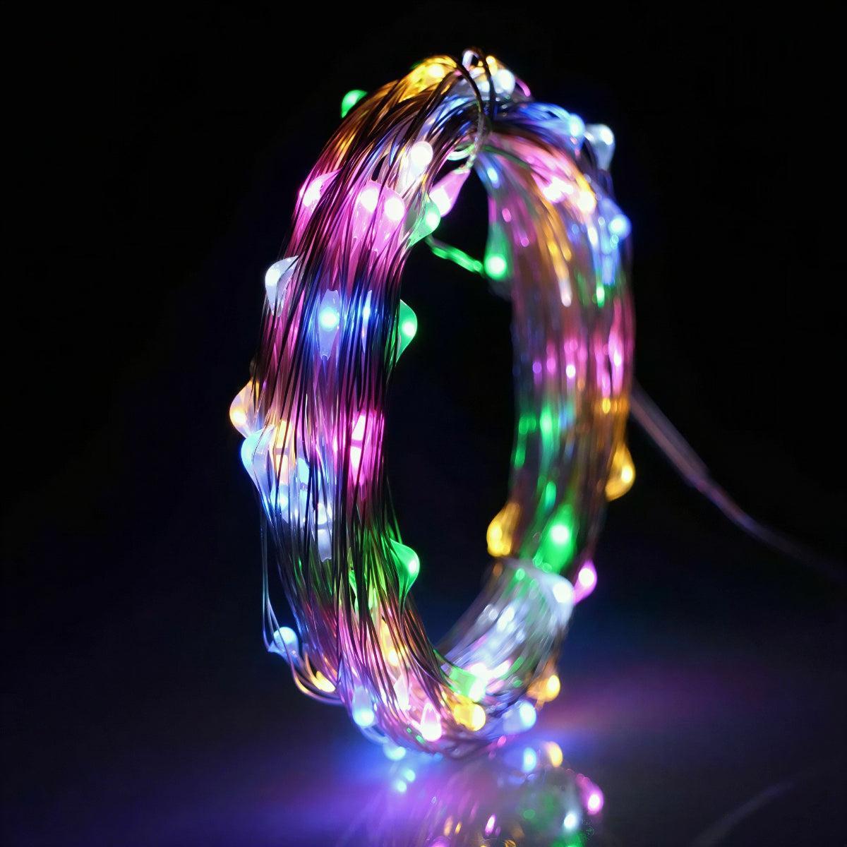 LED Fairy String Lights Battery Operated with Flexible Wire and Multiple Light Modes