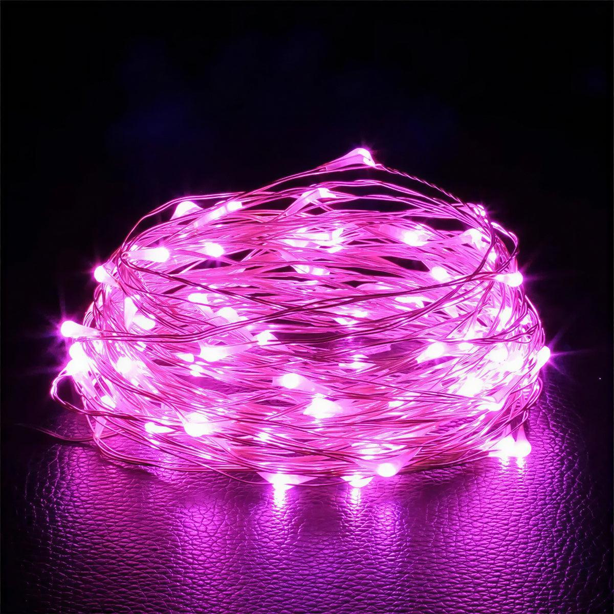 LED Fairy String Lights Battery Operated with Flexible Wire and Multiple Light Modes