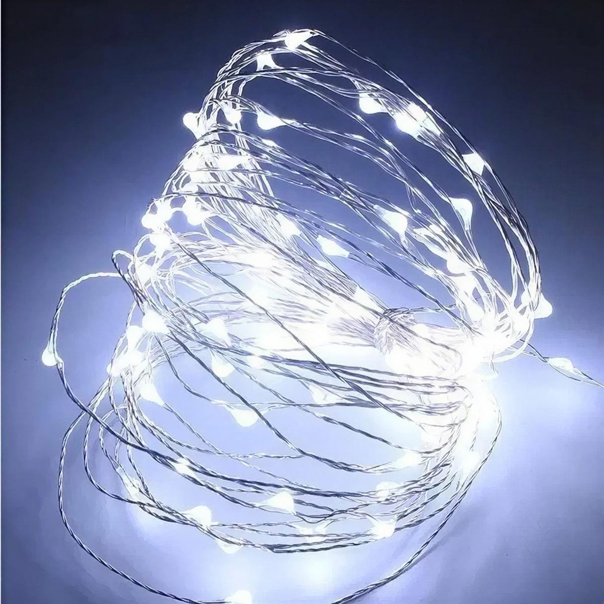 LED Fairy String Lights Battery Operated with Flexible Wire and Multiple Light Modes