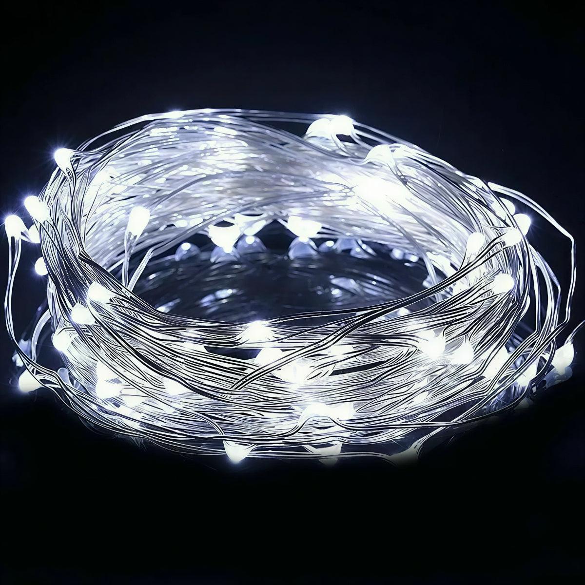 LED Fairy String Lights Battery Operated with Flexible Wire and Multiple Light Modes