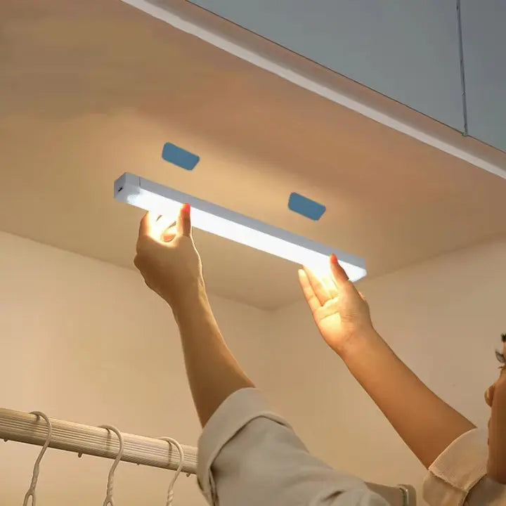 LED Light Bar with Motion Sensor Wireless Rechargeable Cabinet Light