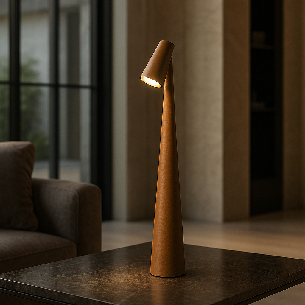 LED Table Lamp Minimalist Dimmable Wireless Rechargeable with Adjustable Light