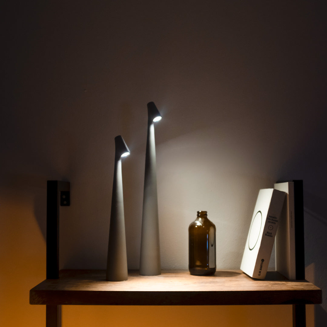 LED Table Lamp Minimalist Dimmable Wireless Rechargeable with Adjustable Light