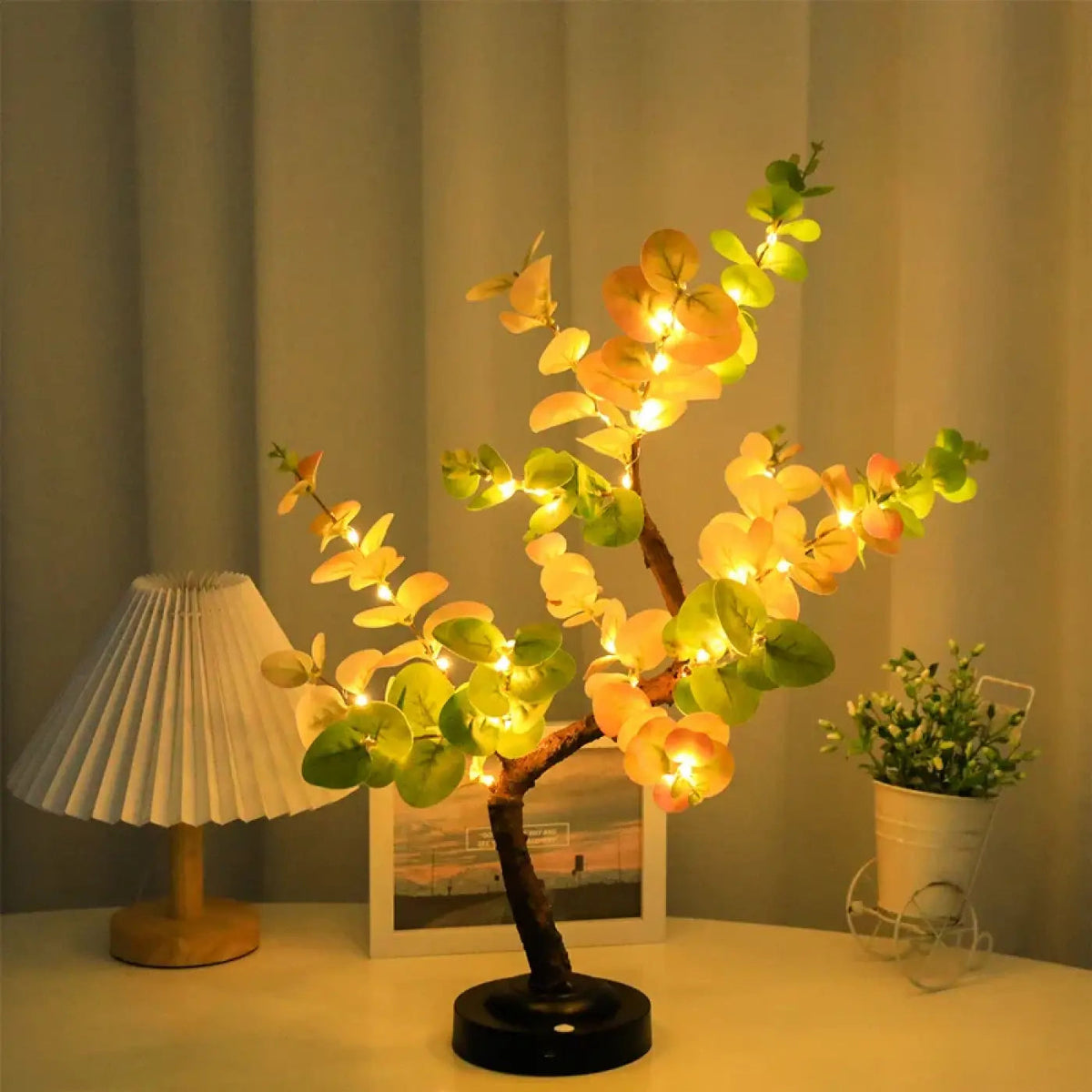 LED Tree Table Lamp with Flexible Branches